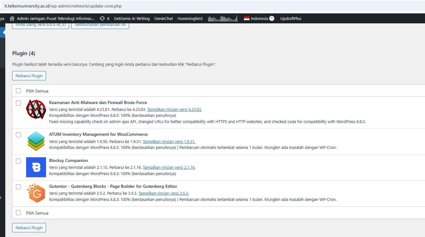 Alasan Mengapa Update Plugin dan Tema WordPress Secara Berkala
