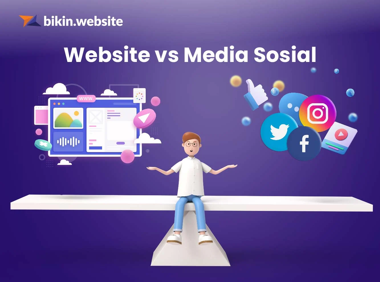 Perbedaan Antara Website dan Media Sosial untuk Bisnis